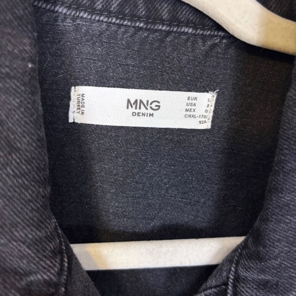 Mng Mango Black Collared Button Front Long Sleeve… - image 5